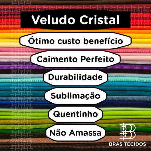 Veludo Cristal Destaques Tecido